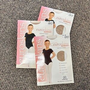LIGHT SUNTAN Eurotard EuroSkins footed tights for kids.